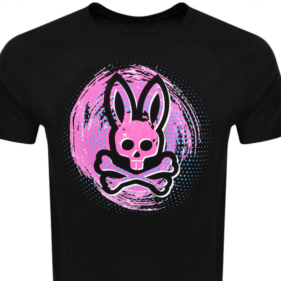 Alternative Image for ProductPsycho Bunny Downey Logo T Shirt Black2